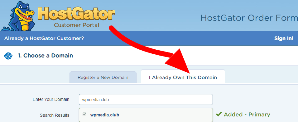 i already own this domain