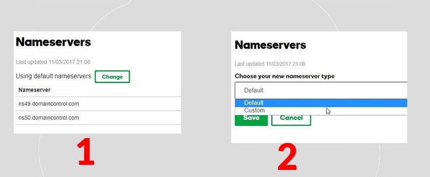 تغير Nameservers